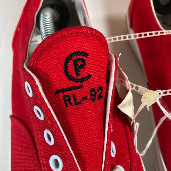 Polo Ralph Lauren CP RL-92 1992 Canvas Shoes 90s 132102 Red Size 8D Vintage NWT main image 5
